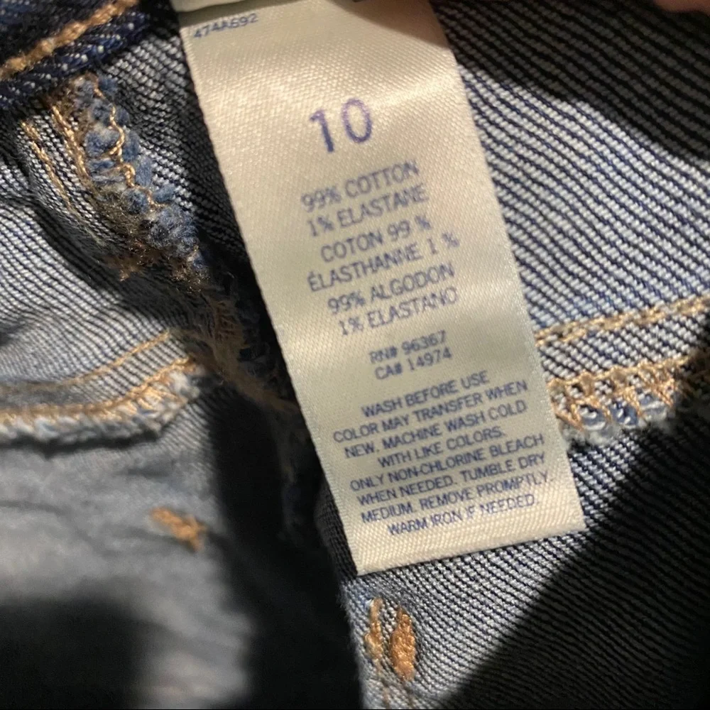 Oshkosh B’Gosh Youth Size 10 Girl Skinny Denim Jean Stretch Fit Style Adjustable